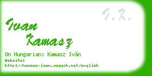 ivan kamasz business card