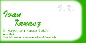 ivan kamasz business card